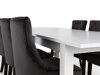 Маса и столове за трапезария Scandinavian Choice 644 (Тъмно сив + Тъмнокафяв)