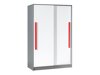 Шкаф Akron C105 (Серый + Белый + Красный)