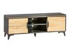 Set mobili soggiorno Ogden H112 (Grigio scuro + Luminoso legno)