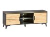 Set mobili soggiorno Ogden H113 (Grigio scuro + Luminoso legno)