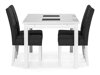 Маса и столове за трапезария Scandinavian Choice 671 (Тъмно сив + Бял)