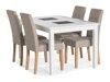 Маса и столове за трапезария Scandinavian Choice 671 (Beige + Кафяв)