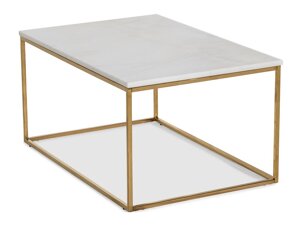 Couchtisch Concept 55 145 (Weißer Marmor + Gold)