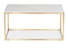 Τραπεζάκι σαλονιού Concept 55 145 (Λευκό μάρμαρο + Χρυσό)