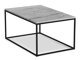 Žurnālu galdiņš Concept 55 145 (Pelēks marmors + Melns)