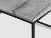 Tavolino da caffè Concept 55 145 (Marmo grigio + Nero)