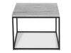 Klubska mizica Concept 55 145 (Sivi marmor + Črna)