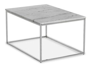 Klubska mizica Concept 55 145 (Sivi marmor + Srebrna)