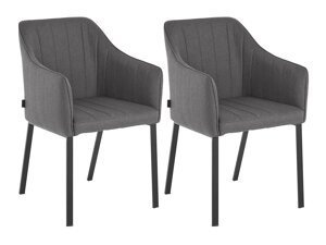 Набор стульев Denton 150 (Тёмно-серый + Чёрный)