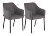 Set stolica Denton 150 (Tamno sivo + Crna)