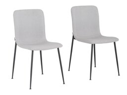 Conjunto de cadeiras Denton 159 (Cinzento + Preto)