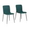 Krēslu komplekts Denton 159 (Zaļš + Melns)