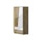 Γωνιακή ντουλάπα Akron L101 (Artisan βελανιδιά + Γυαλιστερό λευκό)