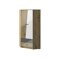 Ъглов гардероб Akron L101 (Artisan дъб + Бял гланц + Сив гланц)