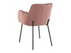 Krēslu komplekts Denton 281 (Tumši rozā + Melns)