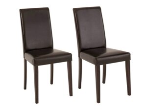 Kėdžių komplektas Denton 286 (Tamsi ruda)