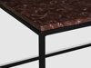 Žurnālu galdiņš Concept 55 150 (Sarkanais marmors + Melns)
