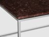 Tavolino da caffè Concept 55 150 (Marmo rosso + Argento)