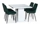 Маса и столове за трапезария Scandinavian Choice 726 (Зелен + Черен)