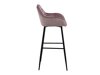 Bāra krēsls Oakland 623 (Dusty rozā + Melns)