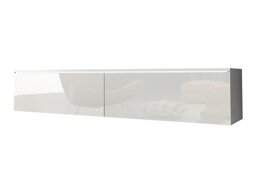 TV tavolo Sarasota 120 (Bianco + Bianco lucido)