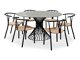 Conjunto de comedor Riverton 422 (Gris)