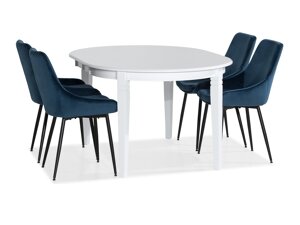 Маса и столове за трапезария Scandinavian Choice 759 (Син + Черен)