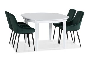Маса и столове за трапезария Scandinavian Choice 759 (Зелен + Черен)