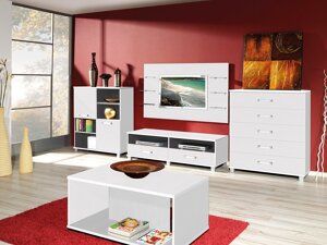 Set mobili soggiorno Murrieta A143 (Bianco)
