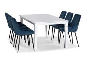Маса и столове за трапезария Scandinavian Choice 770 (Син + Черен)