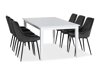 Маса и столове за трапезария Scandinavian Choice 770 (Сив + Черен)
