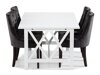 Маса и столове за трапезария Scandinavian Choice 781 (Сив + Тъмнокафяв)