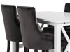 Маса и столове за трапезария Scandinavian Choice 781 (Сив + Тъмнокафяв)