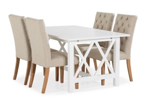 Маса и столове за трапезария Scandinavian Choice 783 (Beige)