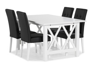 Маса и столове за трапезария Scandinavian Choice 784 (Черен)