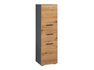 Cabinet de baie neancorat Denton R102 (Antracit + Stejar)