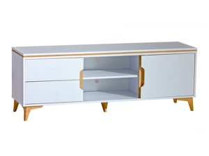 Mueble TV Ogden H105 (Blanco + Luminoso madera)
