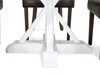 Маса и столове за трапезария Riverton 371 (Бряст + Бял + Кафяв)