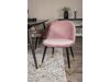 Καρέκλα Dallas 137 (Dusty pink + Μαύρο)