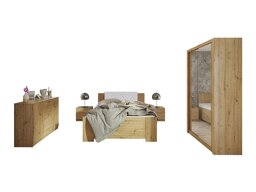 Schlafzimmer-Set Providence G112 (Artisan Eichenholzoptik + Soft Pik 017)