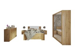 Schlafzimmer-Set Providence G113 (Artisan Eichenholzoptik + Soft Pik 017)