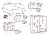 Set dormitor Providence G114 (Stejar de Monastery + Soft Pik 029)