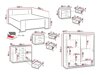 Set dormitor Providence G115 (Stejar Artisan + Soft Pik 011)
