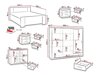 Guļamistabas komplekts Providence G116 (Monastery ozols + Soft Pik 029)