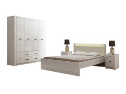 Conjunto de dormitorio Stanton C120 (Arte blanco)