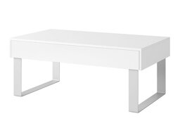Table basse Providence B136 (Blanc + Blanc brillant)