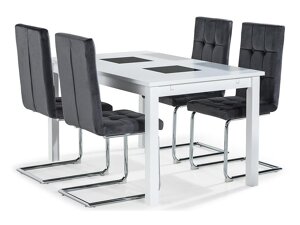 Маса и столове за трапезария Scandinavian Choice 853 (Сив)
