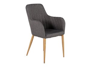 Καρέκλα Dallas 158 (Σκούρο γκρι + Καφέ)