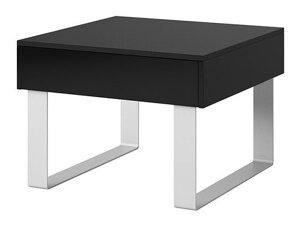 Sānu galds Providence B135 (Melns + Glancēts melns)