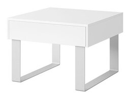 Tavolino Providence B135 (Bianco + Bianco lucido)